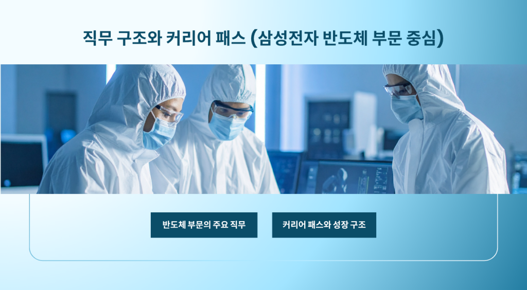 직무 구조와 커리어 패스 (삼성전자 반도체 부문 중심)
