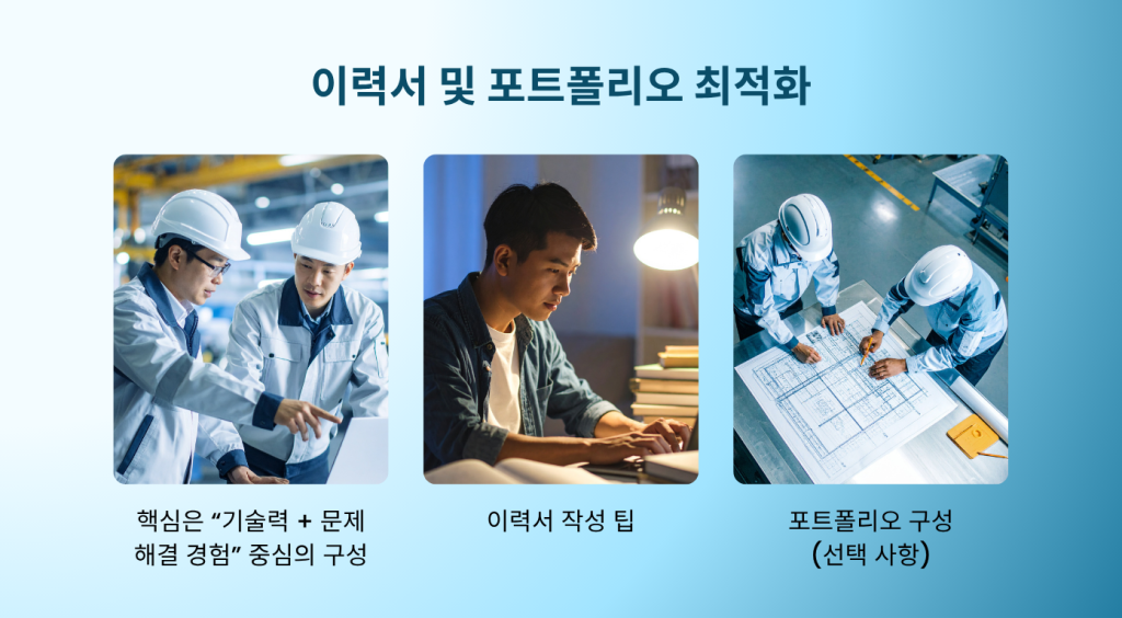 이력서 및 포트폴리오 최적화
