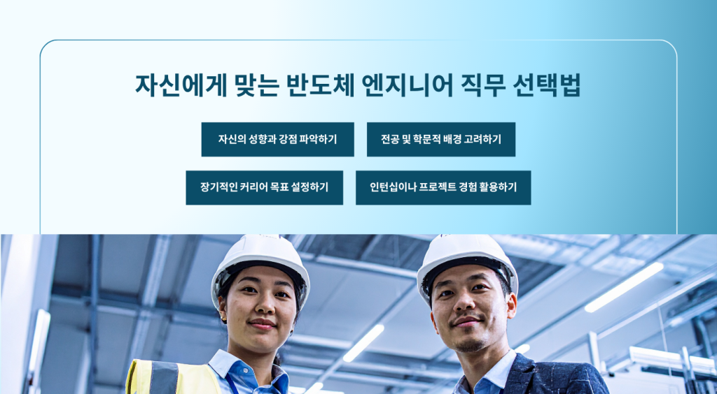 자신에게 맞는 반도체 엔지니어 직무 선택법